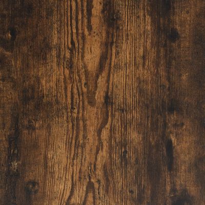 vidaXL Coffee Table Smoked Oak 47.6"x47.6"x15.7" Engineered Wood