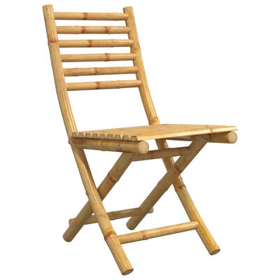 vidaXL Folding Patio Chairs 2 pcs 16.9"x21.3"x34.6" Bamboo