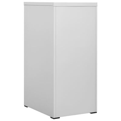 vidaXL Filing Cabinet Light Gray 18.1"x24.4"x40.4" Steel