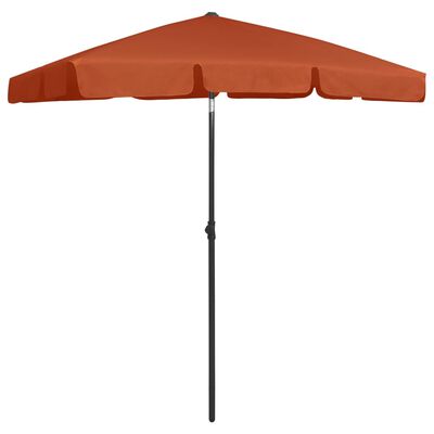 vidaXL Beach Parasol Terracotta 70.9"x47.2"