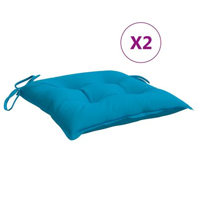 vidaXL Pallet Cushions 2 pcs Light Blue 19.7"x19.7"x2.8" Oxford Fabric