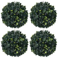 vidaXL Artificial Boxwood Balls 4 pcs 4.7"