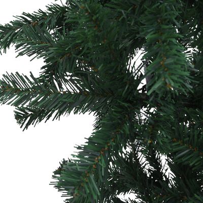 vidaXL Upside-down Artificial Pre-lit Christmas Tree Green 47.2"