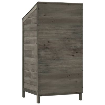 vidaXL Garden Shed Anthracite 21.7"x20.5"x44.1" Solid Wood Fir