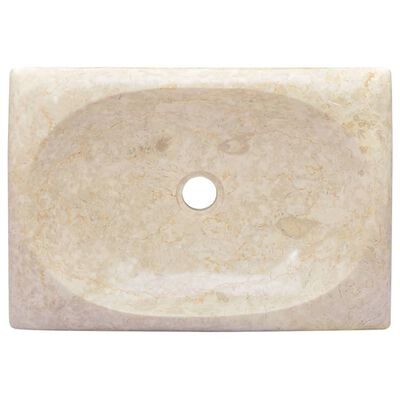 vidaXL Sink Cream 19.7"x13.8"x3.9" Marble