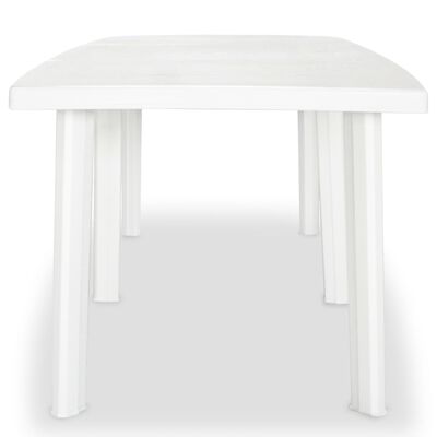 Plenaire sessie Gelijkwaardig uitgehongerd vidaXL Patio Table White 82.7"x37.8"x28.3" Plastic | vidaXL.com