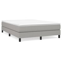 vidaXL Bed Frame Light Gray 53.9"x74.8" Full Fabric