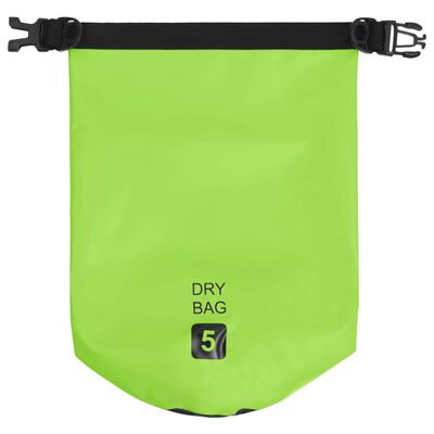 vidaXL Dry Bag Green 1.3 gal PVC