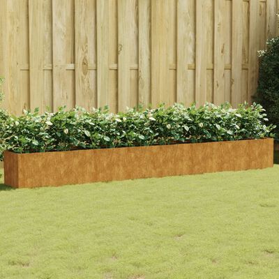 vidaXL Garden Raised Bed 141.7"x15.7"x15.7" Corten Steel