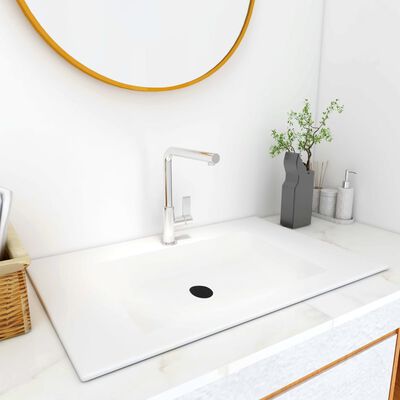 vidaXL Built-in Wash Basin 29.5"x18.1"x5.1" SMC White