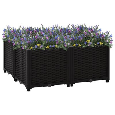 vidaXL Raised Bed 31.5"x31.5"x15" Polypropylene