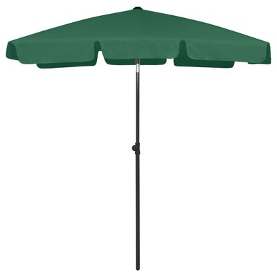 vidaXL Beach Parasol Green 70.9"x47.2"