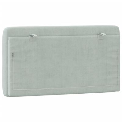 vidaXL Headboard Cushion Light Gray 39.4" Velvet