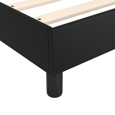 vidaXL Bed Frame Black 53.9"x74.8" Full Faux Leather