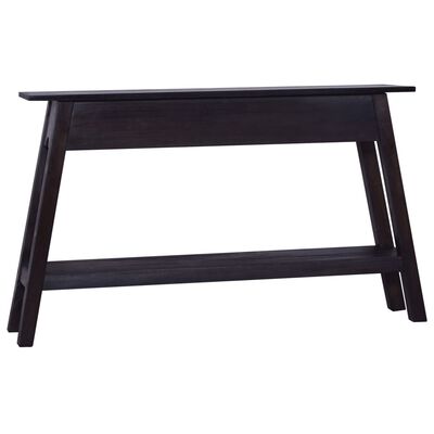 vidaXL Console Table Black 47.2"x11.8"x29.5" Solid Mahogany Wood