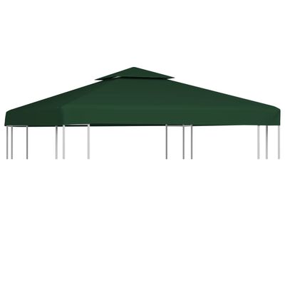 vidaXL Gazebo Cover Canopy Replacement 1 oz/ft² Green 9.8'x9.8'