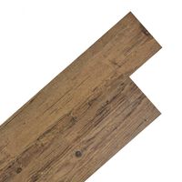 vidaXL Self-adhesive PVC Flooring Planks 54 ft² 0.08" Walnut Brown