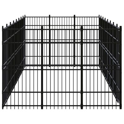 vidaXL Outdoor Dog Kennel Steel 238.1 ft²