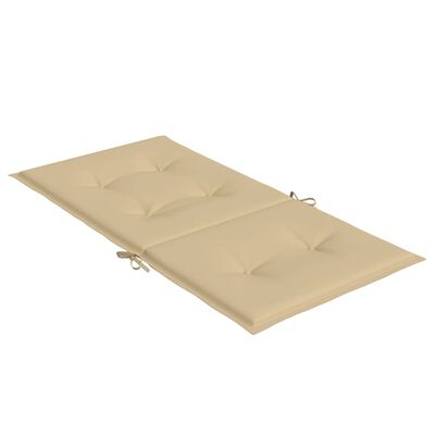 vidaXL Lowback Chair Cushions 6 pcs Melange Beige 39.4"x19.7"x1.6" Fabric