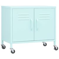 vidaXL Storage Cabinet Mint 23.6"x13.8"x22" Steel