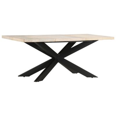 vidaXL Dining Table 70.9"x35.4"x29.9" Solid Bleached Mango Wood