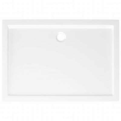 vidaXL Rectangular ABS Shower Base Tray White 27.6"x39.4"