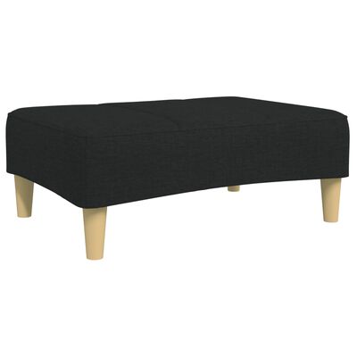 vidaXL Footstool Black 30.3"x21.7"x12.2" Fabric