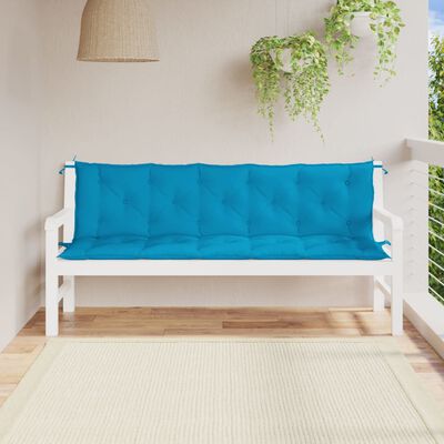 vidaXL Garden Bench Cushion Light Blue 70.9"x(19.7"+19.7")x2.8" Oxford Fabric