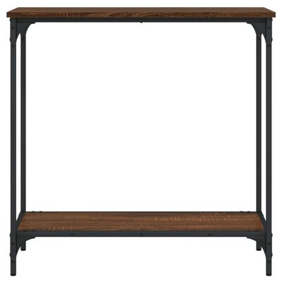 vidaXL Console Table Brown Oak 29.5"x12"x29.5" Engineered Wood