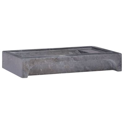 vidaXL Sink Black 22.8"x15.4"x3.9" Marble