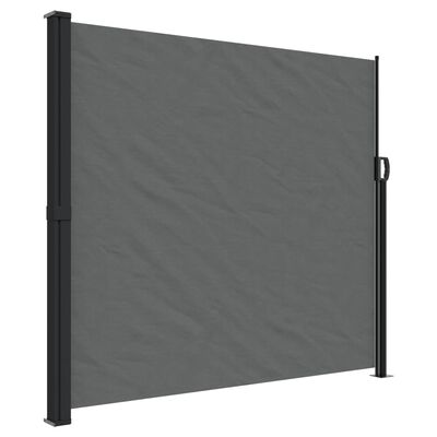 vidaXL Retractable Side Awning Anthracite 70.9"x118.1"