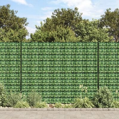 vidaXL Garden Privacy Screen PVC 229.7'x0.6' Green