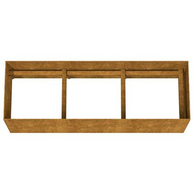 vidaXL Garden Raised Bed 47.2"x15.7"x15.7" Corten Steel