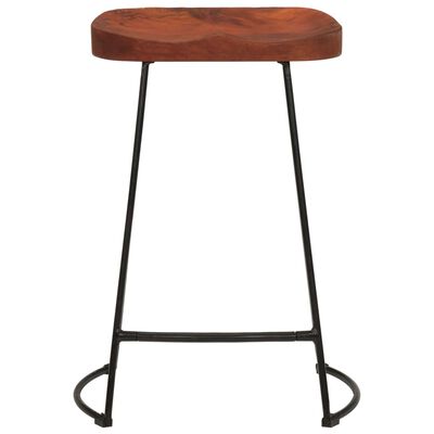 vidaXL Gavin Bar Stools 2 pcs 17.7"x15.7"x24.8" Solid Wood Mango