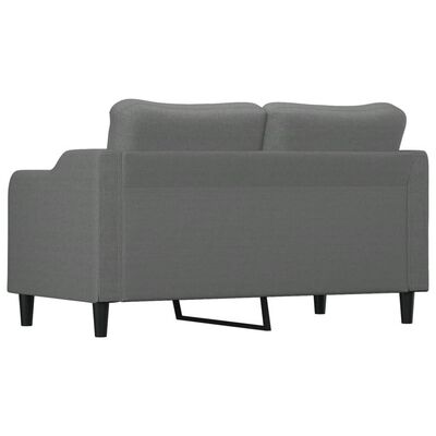 vidaXL 2-Seater Sofa Dark Gray 55.1" Fabric