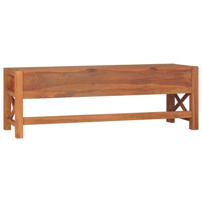 vidaXL TV Stand 55.1"x15.7"x17.7" Teak Wood