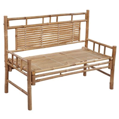 vidaXL Patio Bench with Cushion 47.2" Bamboo