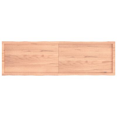 vidaXL Table Top Light Brown 70.9"x19.7"x(0.8"-2.4") Treated Solid Wood Live Edge