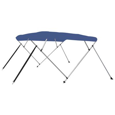 vidaXL 4 Bow Bimini Top Blue 95.7"x70.9"x53.9"