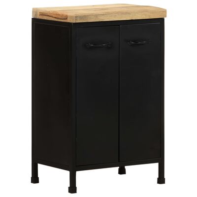 vidaXL Sideboard 18.5"x13.8"x29.9" Rough Mango Wood