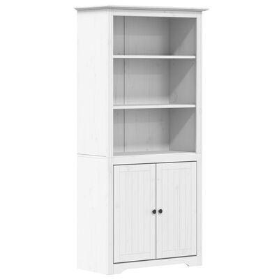 vidaXL Bookcase BODO White 32.3"x15.7"x68.1" Solid Wood Pine