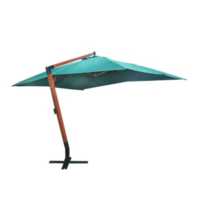 vidaXL Floating Garden Parasol Melia 118.1"x157.5" Green