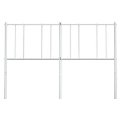 vidaXL Metal Headboard White 59.1"