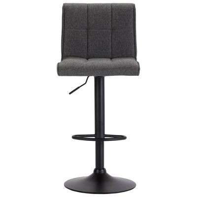 vidaXL Bar Stool Dark Gray Fabric