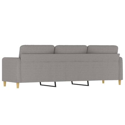 vidaXL 3-Seater Sofa Light Gray 82.7" Fabric