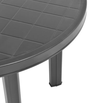 vidaXL Patio Table Anthracite 35" Plastic