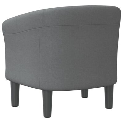 vidaXL Tub Chair Dark Gray Fabric