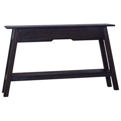 vidaXL Console Table Black 47.2"x11.8"x29.5" Solid Mahogany Wood