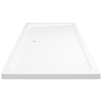 vidaXL Rectangular ABS Shower Base Tray White 27.6"x47.2"