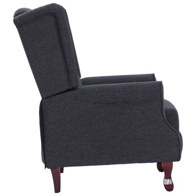 vidaXL Recliner Dark Gray Fabric